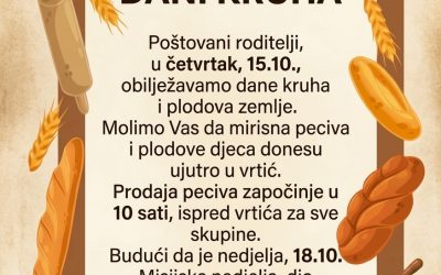 NAJAVA Dani kruha i plodova zemlje 2026.